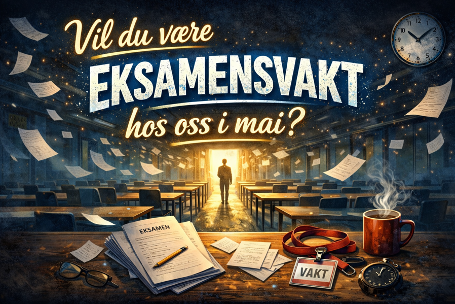 et bord med klokke og kaffekopper på