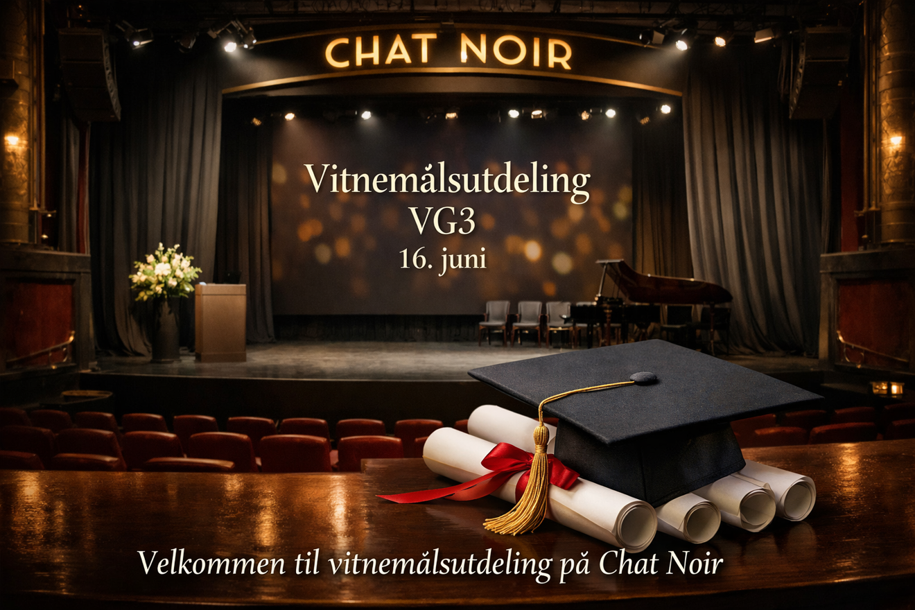 Foto: Foto: generert med ChatGtp en scene med stor skjerm og stoler foran